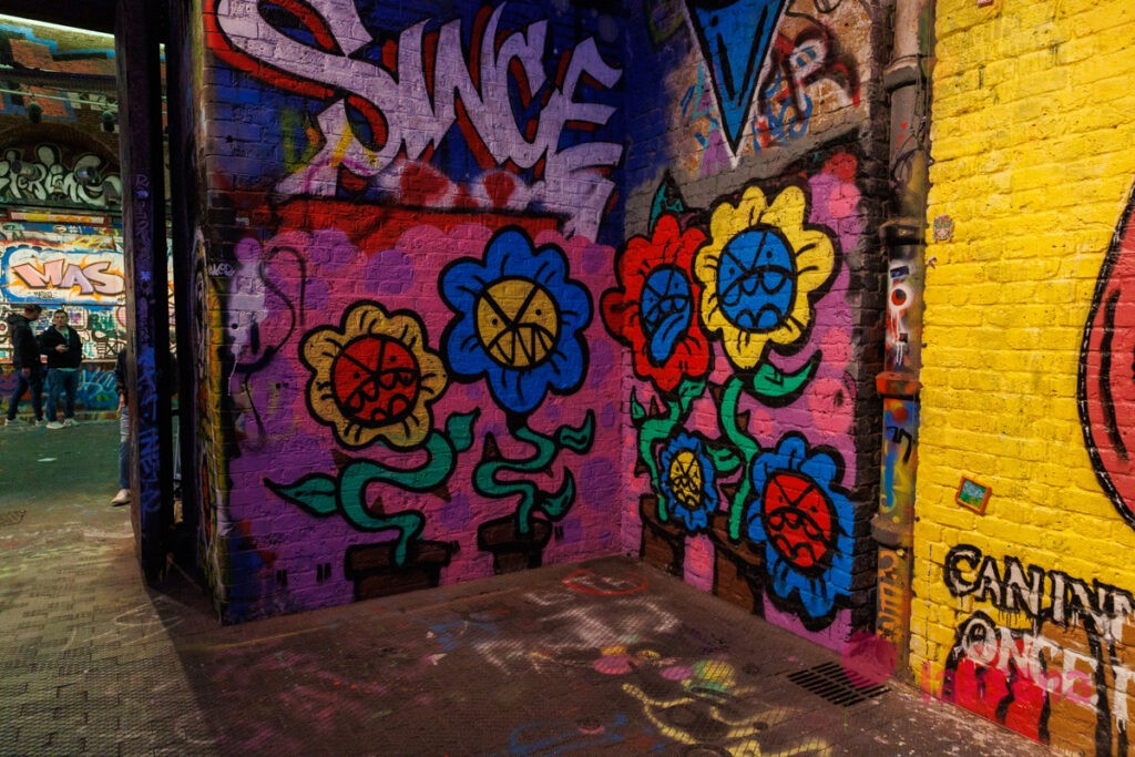 Leake Street arches графитти тоннель