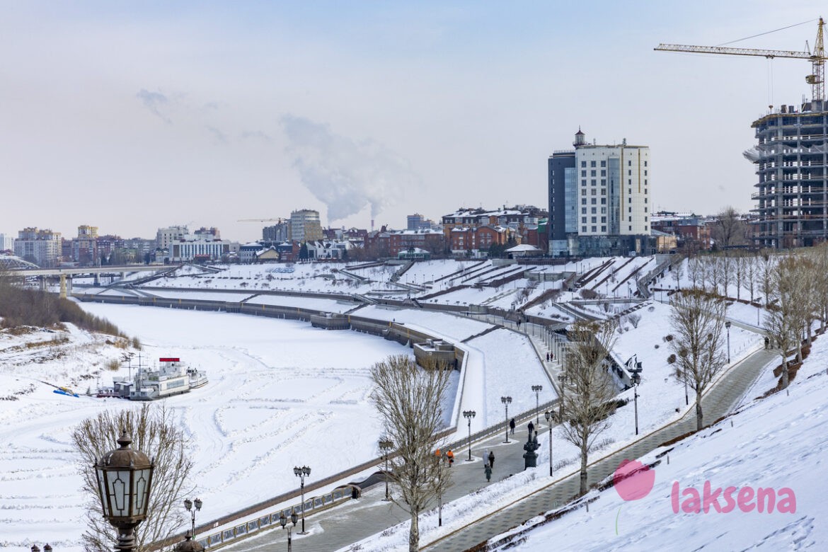 Набережная Тюмени, уникальная, четырёхуровневая