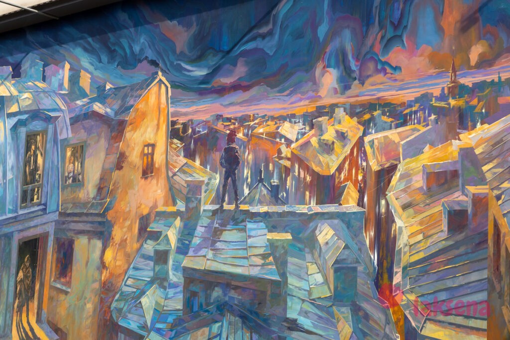 Муралы Виктора Цоя «Спокойная ночь»