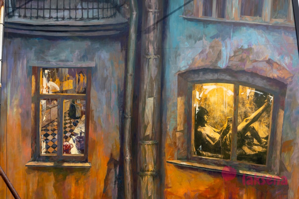 Муралы Виктора Цоя «Спокойная ночь»