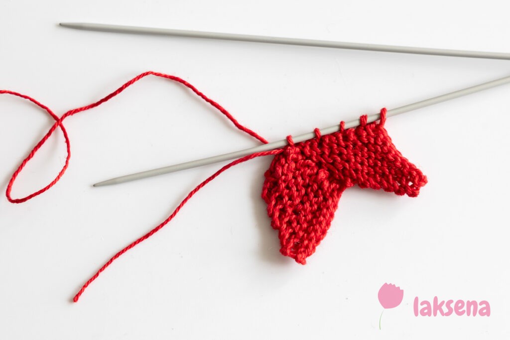 Звезда вязаная на 2 спицах